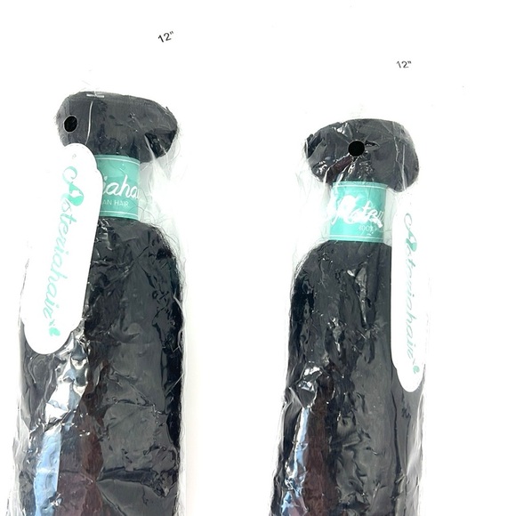 asteria hair NWT 12” weave bundle of two real human hair black - Picture 2 of 8
